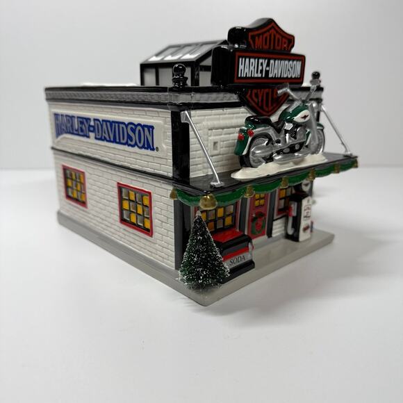 NIB • 1997 Department 56 Harley Davidson Snow Village - Picture 7 of 12
